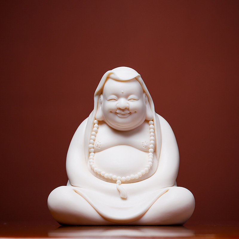 Yutang dai household ceramics laughing Buddha maitreya Buddha a bigger home to worship the Buddha crafts/happy smiling