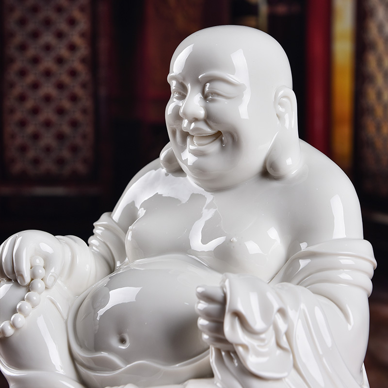 Yutang dai ceramic smiling Buddha maitreya worship that occupy the home furnishing articles snow DouShan a bigger bag monk laughing Buddha