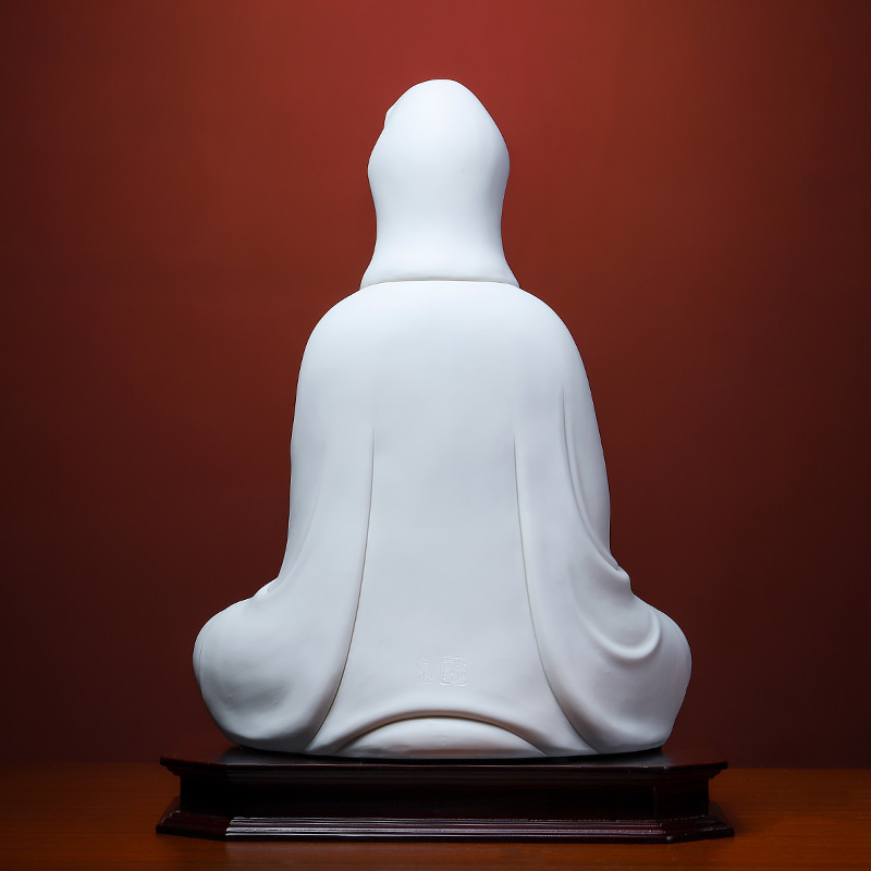 Yutang dai ceramic Buddha guanyin bodhisattva home furnishing articles dehua white porcelain goddess of zen thoughts like that occupy the home