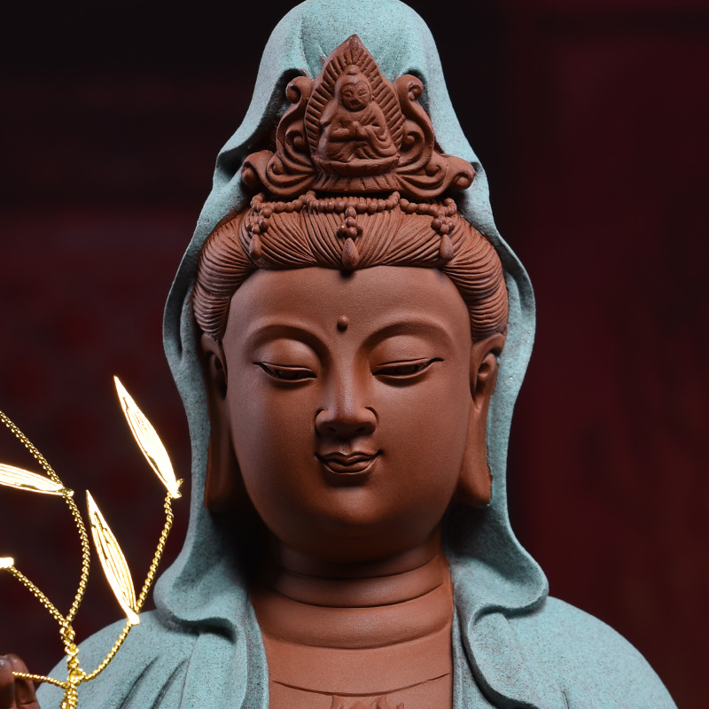 Ceramic production is pulled from the shelves 】 【 the four bodhisattvas manjusri samantabhadra hid in aojiang effort fish guan Yin
