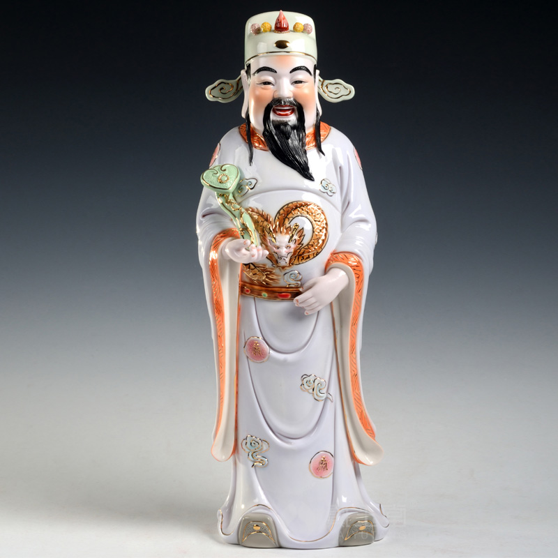 Yutang dai fu lu shou samsung gods of ancient - up ceramics handicraft ornament furnishing articles to send the old man 's birthday present