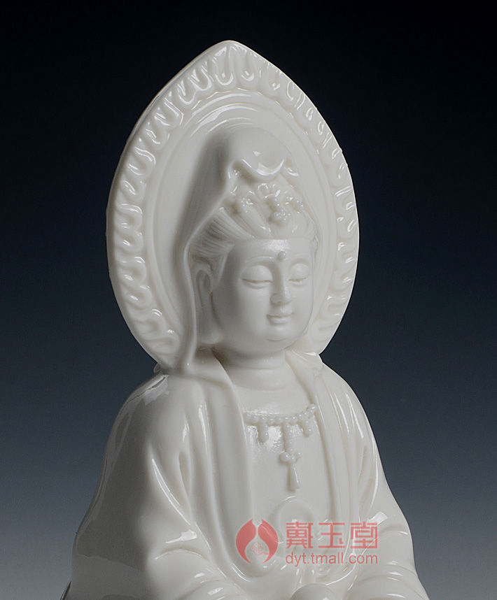 Yutang dai dehua white porcelain ceramic home furnishing articles of Buddha avalokiteshvara 7 inches/double - sided guanyin D21-05