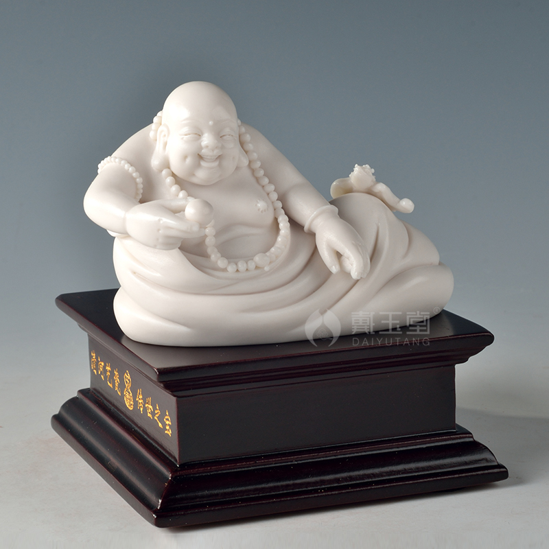 The Master of dehua white porcelain production is pulled from the shelves 】 【 Su Youde its art/3 inches to maitreya