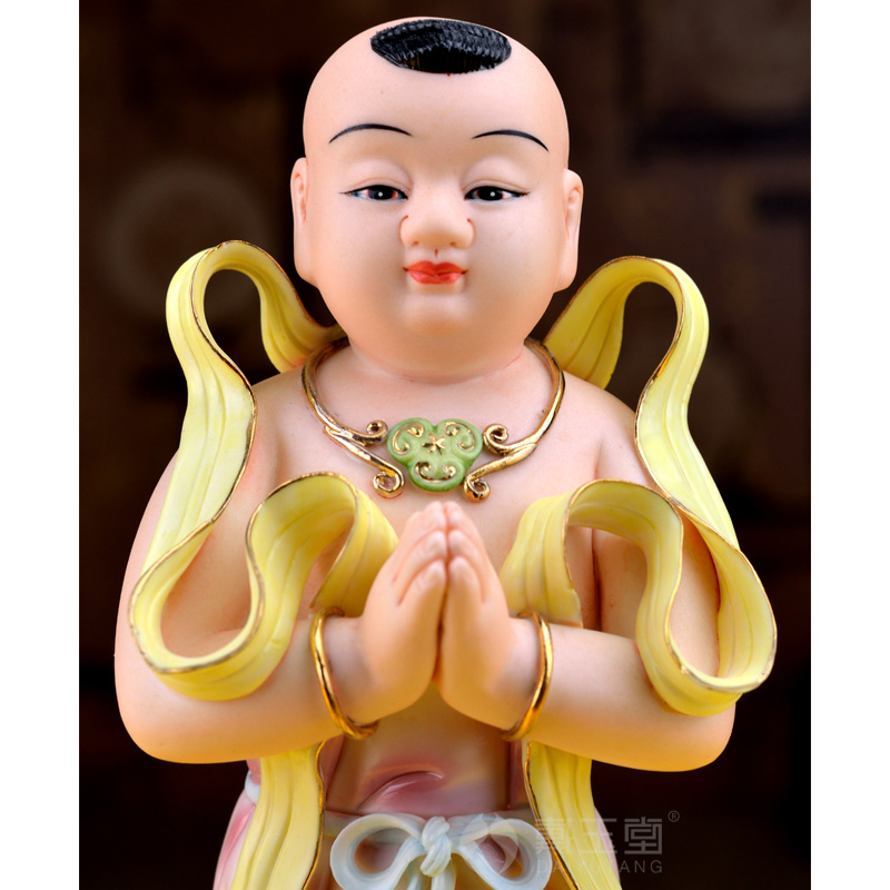 Yutang dai ceramic painting good fortune TongZiLong female Buddha enshrined household guanyin Jennifer, furnishing articles at home