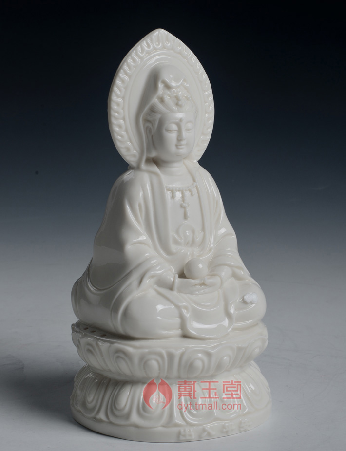 Yutang dai dehua white porcelain ceramic home furnishing articles of Buddha avalokiteshvara 7 inches/double - sided guanyin D21-05