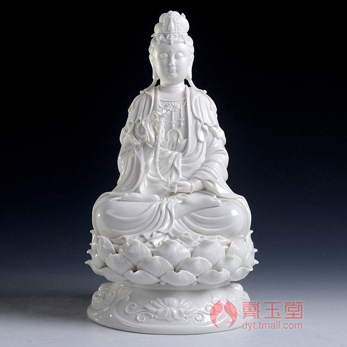 Yutang dai dehua ceramic white porcelain tathagata guanyin bodhisattva furnishing articles/western three st trend to Buddha