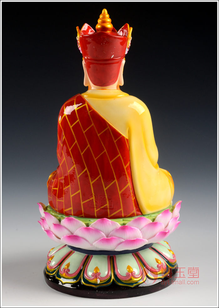 Yutang dai ceramic Buddha the features manually home furnishing articles 11 inch colorful full lotus gift/hid D06-9 d