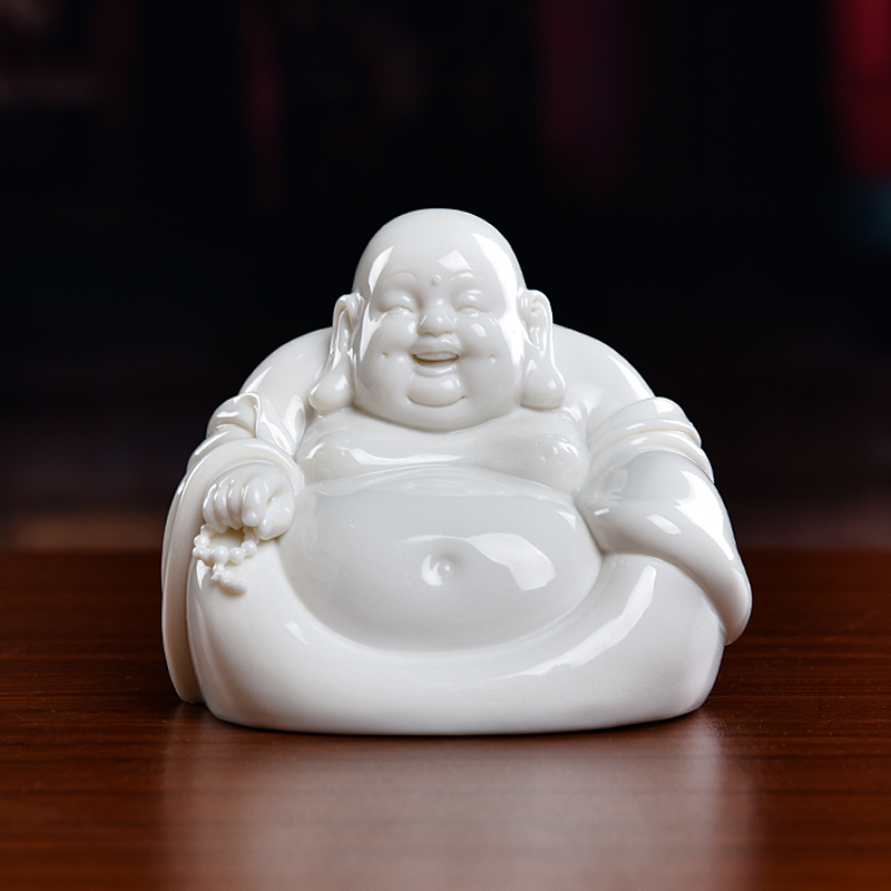 Yutang dai laughing Buddha furnishing articles dehua porcelain its art ceramics handicraft/small maitreya D38-105