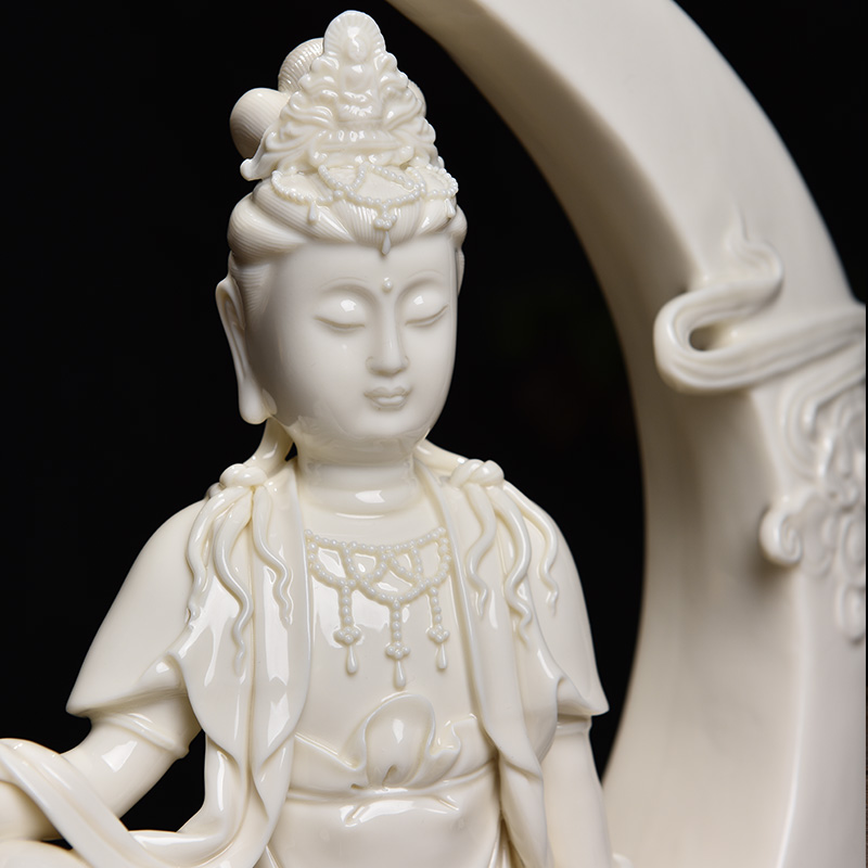 Yutang dai jade huang porcelain its art craft ceramics collection of Buddha furnishing articles/shui quan Yin D16-103