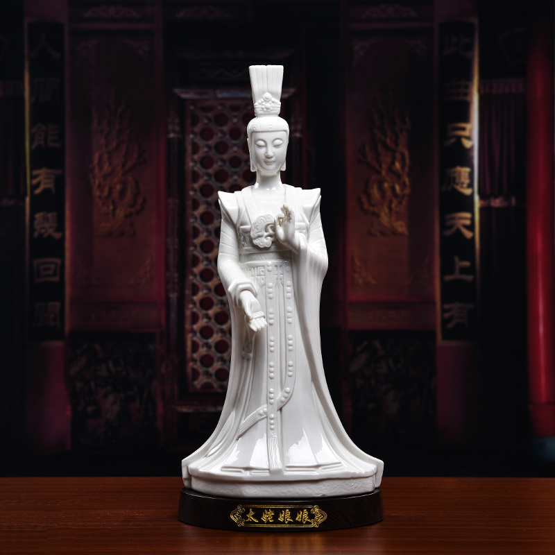 Yutang dai dehua ceramic consecrate Buddha handicraft furnishing articles/perhaps - 32 fujian goddess taimu empress