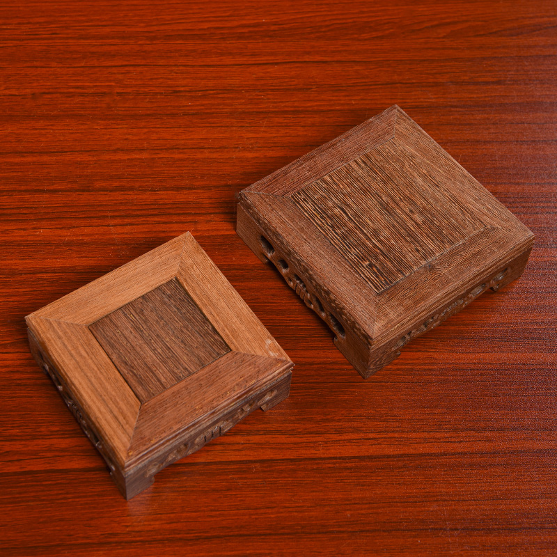 Yutang dai wood base lettering to who household guanyin Buddha base mammon high place mat base station