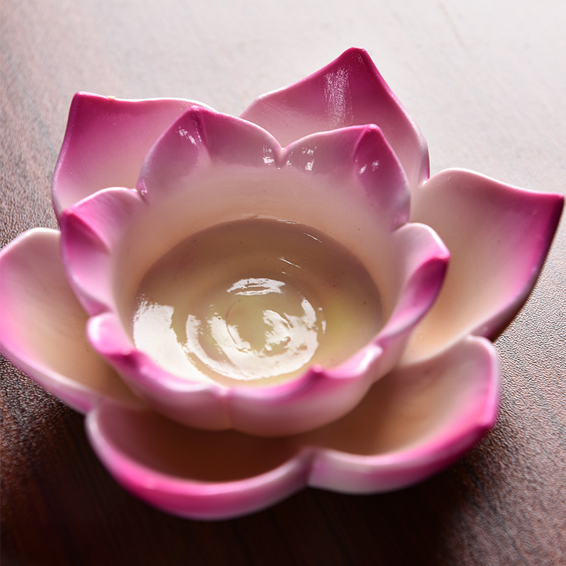 Yutang dai ceramics for Buddha worship Buddha with supplies ('m lamps household SuYouDeng lotus based holder furnishing articles