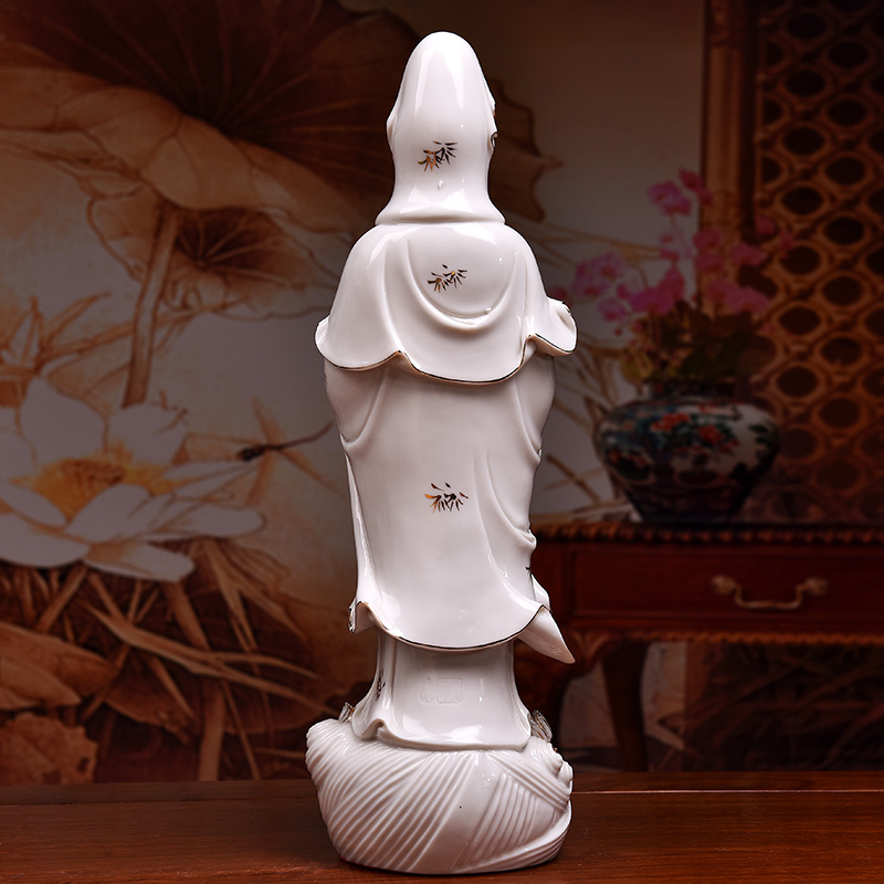 Yutang dai ceramic across indicates the sea goddess of mercy corps Buddha standing like a sacrifice that occupy the home furnishing articles household Bai Jincai avalokitesvara