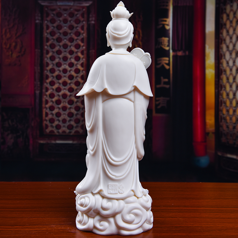 Yutang dai dehua ceramic Buddha home furnishing articles worship Taoist statues of Buddha sunchon develping the Notre Dame