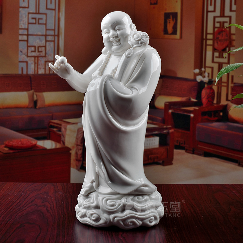 Yutang dai dehua ceramic Buddha statute bag is a bigger home furnishing articles/best maitreya D22-08 sitting room