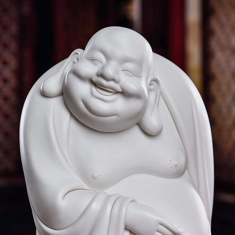 Yutang dai maitreya ceramics handicraft white porcelain its collection/bead maitreya satisfied smiling Buddha