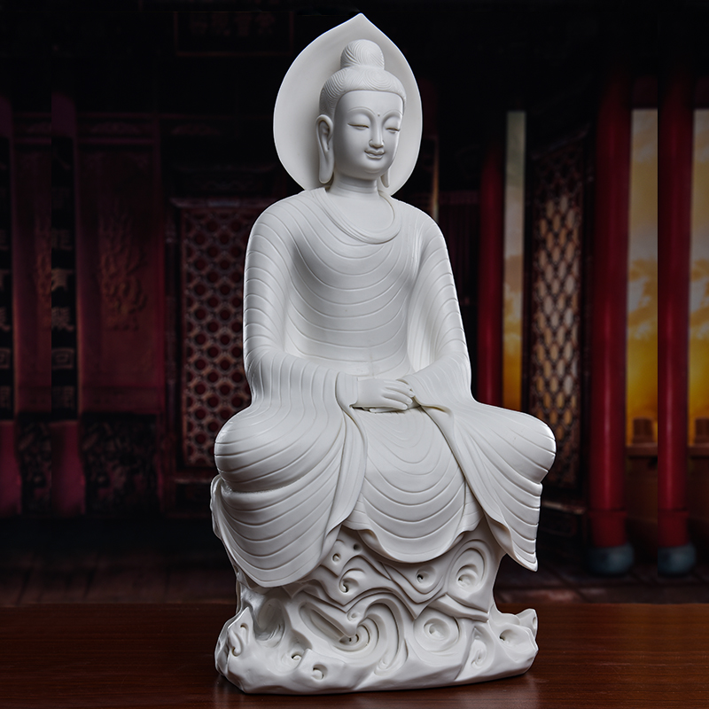 Yutang dai dehua white porcelain the mogao grottoes of dunhuang like smiling Buddha statute honors that occupy the home furnishing articles northern wei dynasty to zen Buddhism