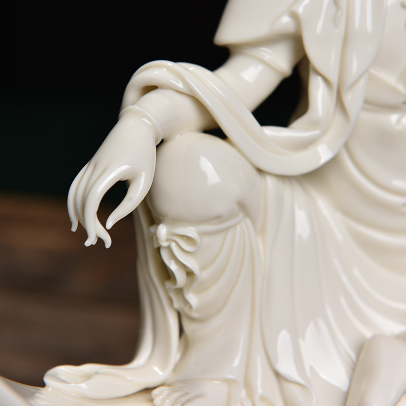 Yutang dai jade huang porcelain its art craft ceramics collection of Buddha furnishing articles/shui quan Yin D16-103