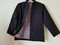 Winter vintage pure cotton old coarse cloth Tang suit cotton jacket cotton jacket for middle-aged and old living face thickened cotton coat