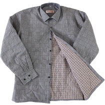 Winter pure cotton old coat three layers of cotton shirt men thickened wire and cotton shirt loose plate cotton clothing