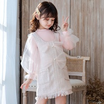 Girl Autumn Dress Princess Vest Dress Korean Version New Autumn Sleeveless Foreign Piste Woman Baby With Dress And Autumn Special