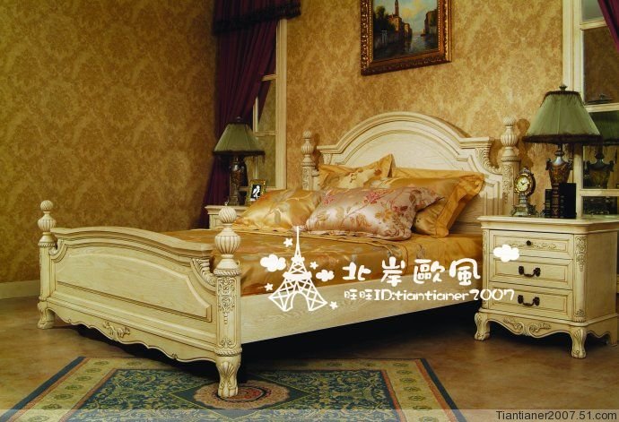 Кровать из массива дерева North European style Кровать из массива дерева North European style