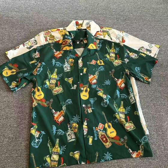 Foreign trade men's summer retro print Cuban lapel short sleeve half sleeve shirt shirt cardigan layered jacket
Foreign trade men's summer retro print Cuban lapel short sleeve half sleeve shirt shirt cardigan layered jacket