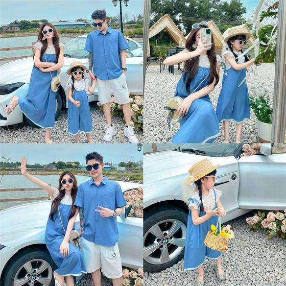 Korean children's clothing 2025 summer parent-child clothing mother and daughter denim suspenders girl fashionable doll collar father and son polo shirt
Korean children's clothing 2025 summer parent-child clothing mother and daughter denim suspenders girl fashionable doll collar father and son polo shirt
