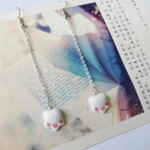 Bears paw EAR thread female long temperament Korean personality earrings Jingdezhen ceramic jewelry wholesale