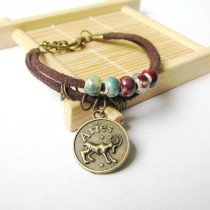 12 constellation bracelet female Korean students simple birthday gift diy jewelry male ceramic jewelry factory wholesale