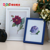 Large-size solid wood photo frame wall-mounted elevator advertising frame certificate frame poster frame Diamond painting 7 inch 10 table picture frame