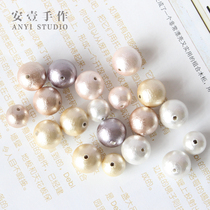 Popular hot selling cotton Pearl fold Pearl imitation pearl loose beads handmade necklace earrings diy jewelry accessories
