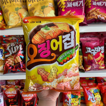 South Korea imported agricultural heart yellow calamari 83g squid crispy casual puffed childrens snacks