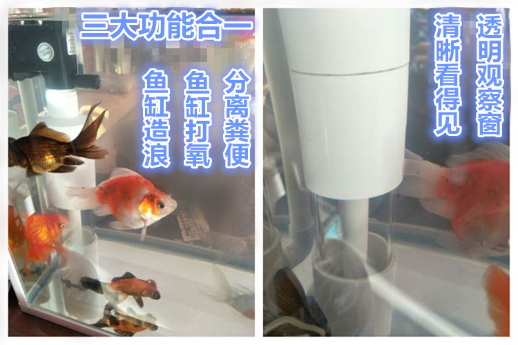 鱼便分离器 鱼马桶 鱼屎鱼粪自动换水过滤器收集器 水妖精 沉淀仓