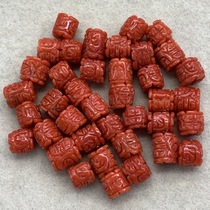 Qiaoyi jewelry 338 natural organic gem carving sand Cologne column barrel beads DIY beads 60 yuan a piece
