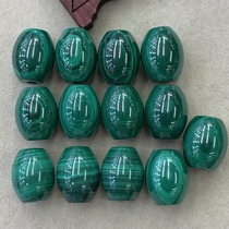 Qiaoyi jewelry 8176 natural raw ore malachite barrel beads loose beads Road Pass DIY jewelry accessories 12*15mm