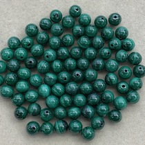 Qiaoyi jewelry 7302 natural ore malachite round beads single beads DIY loose beads Multi-treasure string with beads 6mm
