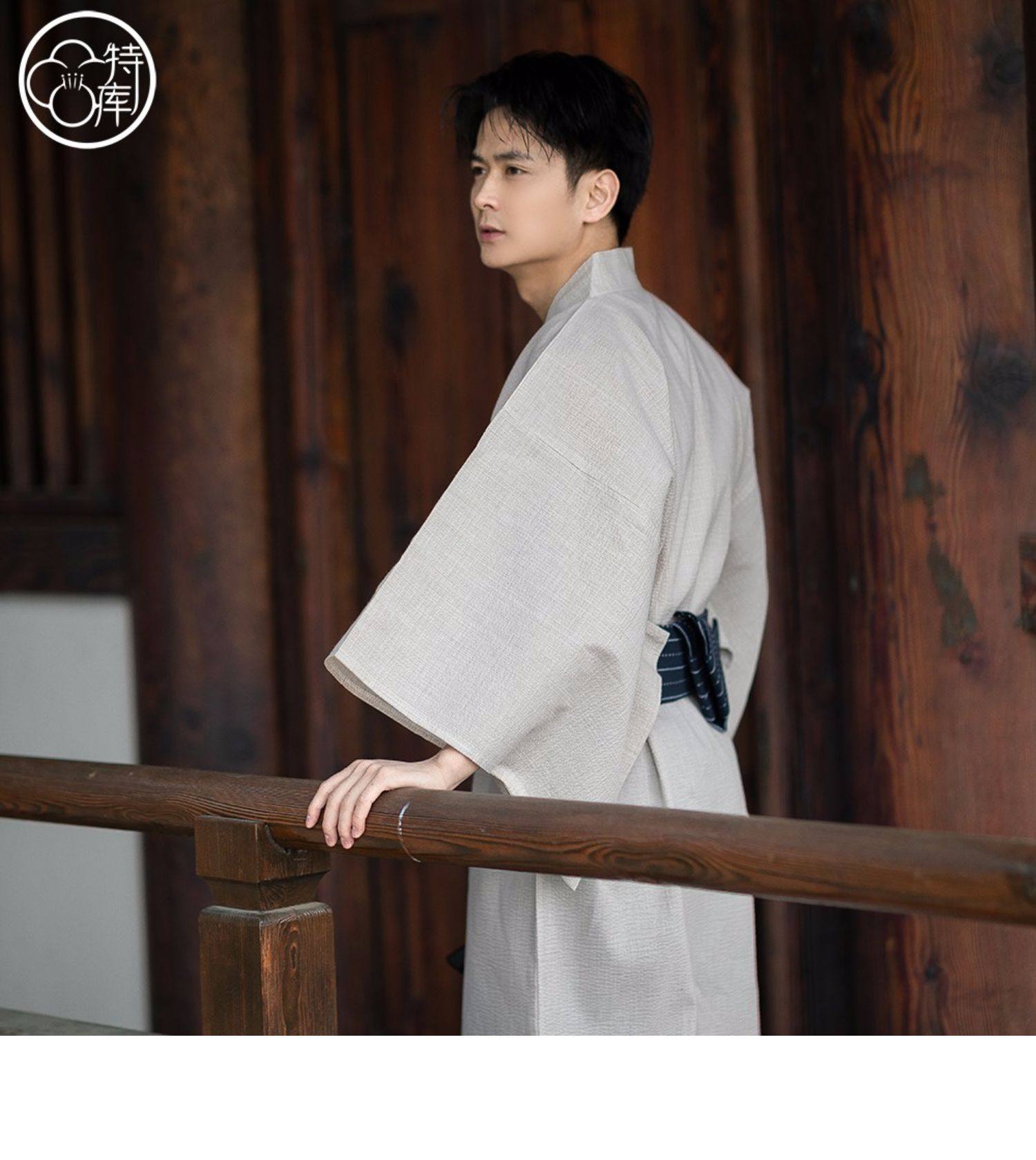 日式传统和服薄款浴衣和风日本浴袍长款家居简约写真服装花火大会