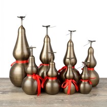 Open cover Bagua Feng Shui light body pure copper gourd ornaments Antique transport town house lucky evil spirits evil home accessories