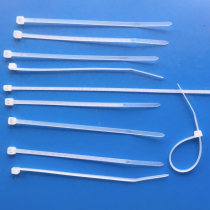 Factory production nylon tie with rubber rope sign specification 2 5*150 self-locking label with signage