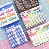 Geek eraser Good easy to wipe Art eraser Pencil eraser Drawing eraser One box price
