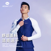 Aquaplay trousers long sleeve diving suit male sunscreen quick-drying split swimsuit breathable professional surf jellyfish coat