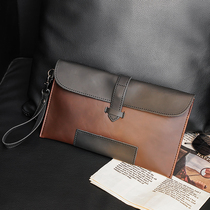 2021 New Korean clutch bag mens casual clutch bag mobile phone bag tide retro envelope bag for men and women