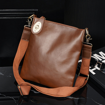 2022 new Korean version mens bag fashion retro single shoulder bag inclined satchel handbag trendy casual mens small backpack