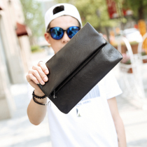2021 Korean mens new handbag trend casual folding clutch Business document handbag IPAD bag