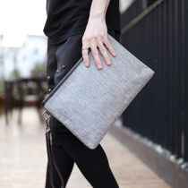 2021 new Japanese and Korean mens wrist bag casual canvas literary clutch fashion outdoor street clutch