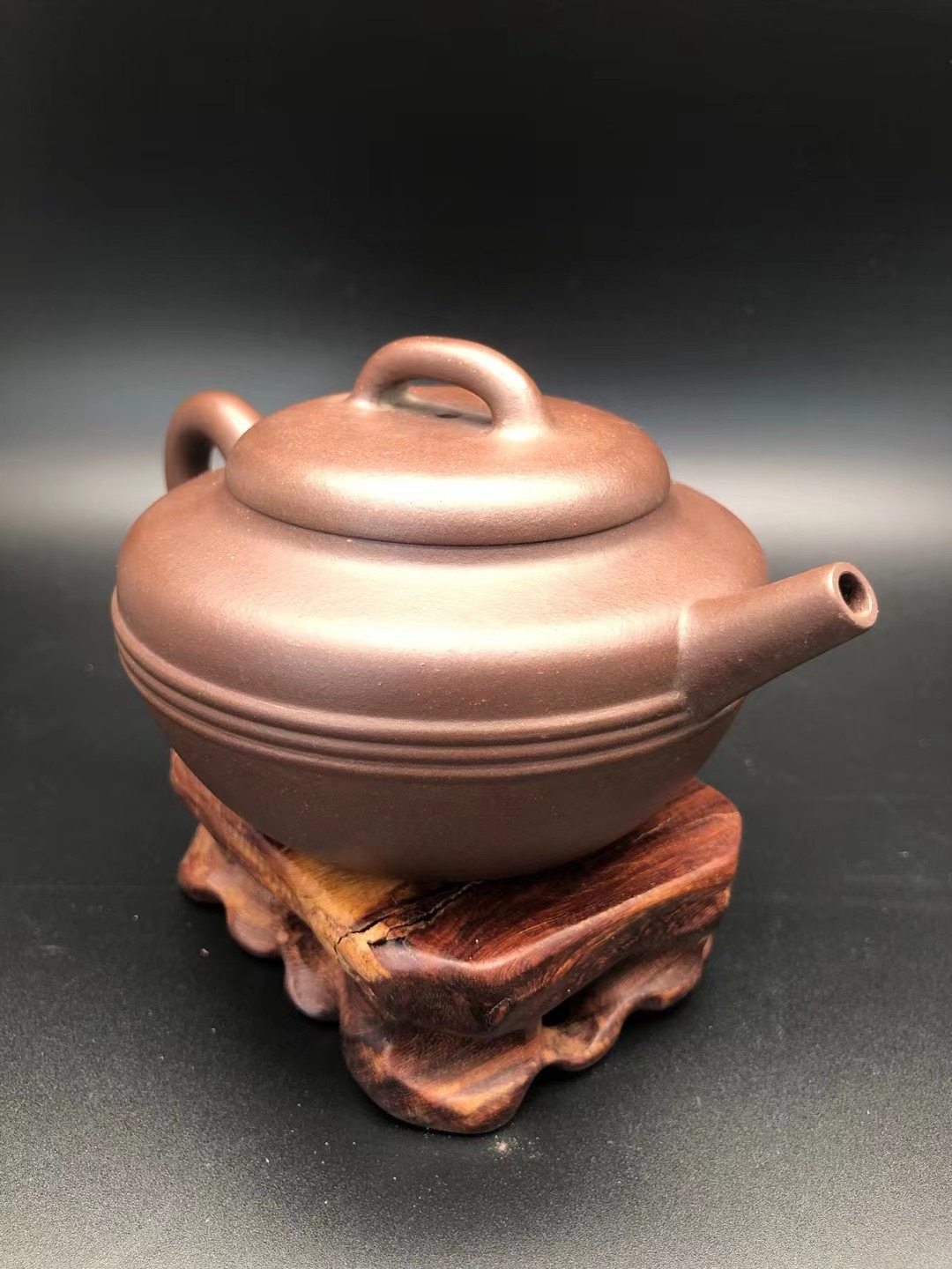 景建平三线壶特级清水泥茶壶茶具紫砂壶手工