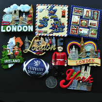 Resin creative refrigerator sticker relief travel UK Scotland Ireland Canada London Panorama NEW
