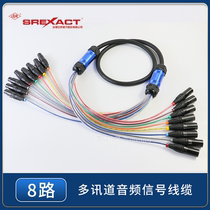 4 8 12 16-way stage audio signal cable Taiwan Riseng 8-channel 8-core 8-way multi-core cable microphone line