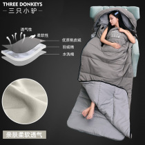 Sleeping Bag Adults Outdoor Camping Adults Step Up Widening Four Seasons Universal single room Winter thickened Anti-cold double